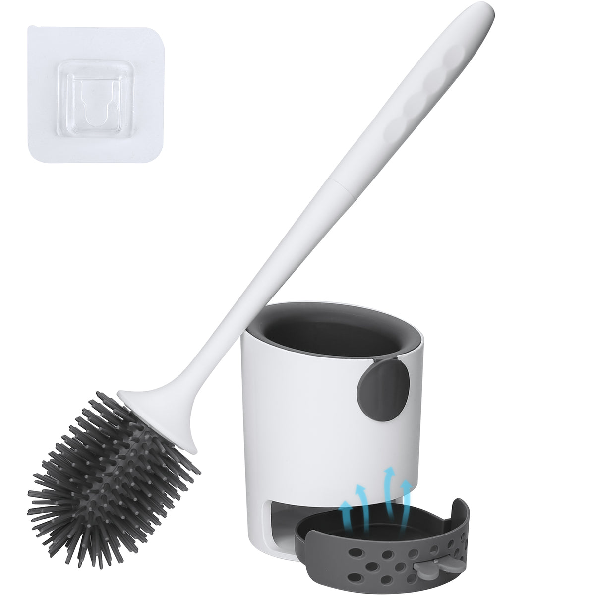 Homezo™ Silicone Toilet Brush and Holder Set