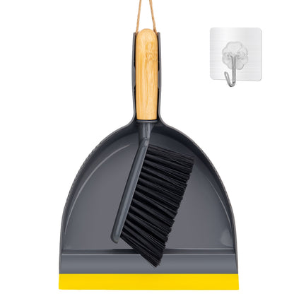 Dustpan and Brush Set Small,Mini Handheld Scrubber Dust pan Broom Cleaning Combo for Home,Desktop,Sofa,Kitchen, Indoor Pet Care,Sweeping