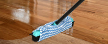 Load image into Gallery viewer, Rubber Floor Brushes Pet Hair Broom with Squeegee150 CM Adjustable Handle, for Hardwood Floor, Tile Artificial Grass Cleaner Brush includes One Microfiber Cloth Dusting
