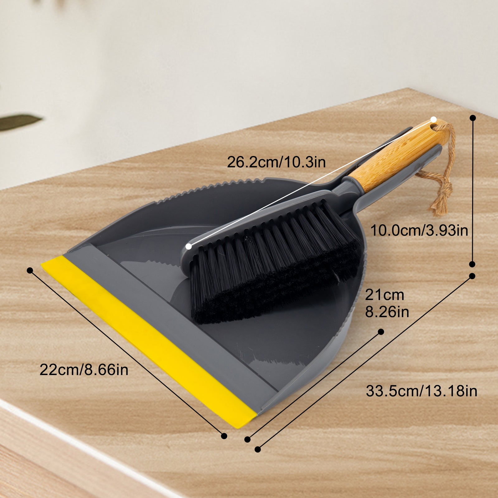 Small Broom and Dustpan Set,Mini Handheld Dust pan with Cleaning