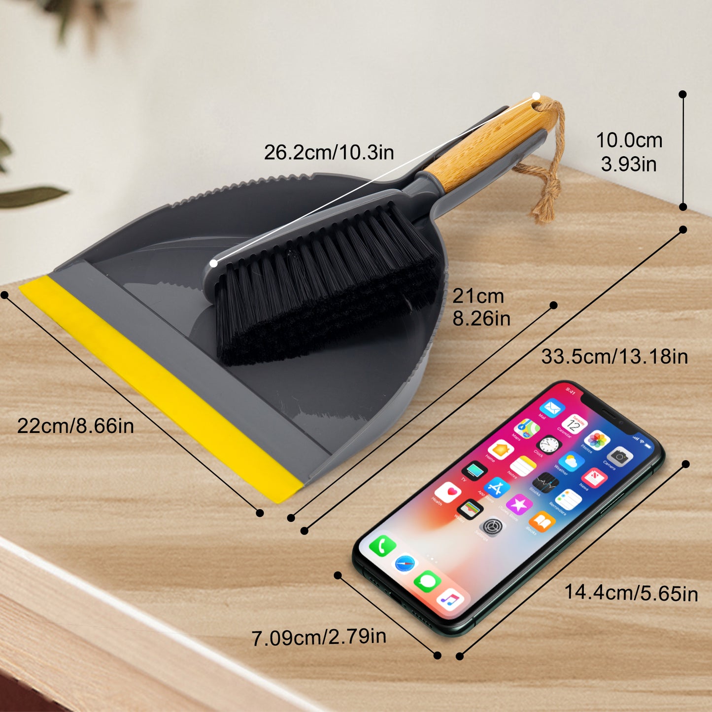 Dustpan and Brush Set Small,Mini Handheld Scrubber Dust pan Broom Cleaning Combo for Home,Desktop,Sofa,Kitchen, Indoor Pet Care,Sweeping