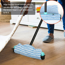 Load image into Gallery viewer, Rubber Floor Brushes Pet Hair Broom with Squeegee150 CM Adjustable Handle, for Hardwood Floor, Tile Artificial Grass Cleaner Brush includes One Microfiber Cloth Dusting
