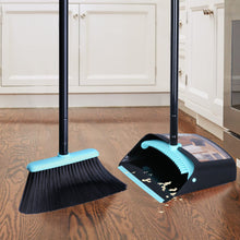 Load image into Gallery viewer, Ylebs Long Handled Dustpan and Brush Set /Broom and Dustpan 137 CM Extendable Handle, Broom Cleans Dustpan Combo for Indoor Outdoor Lobby Office Kitchen Cleaning and Sweeping

