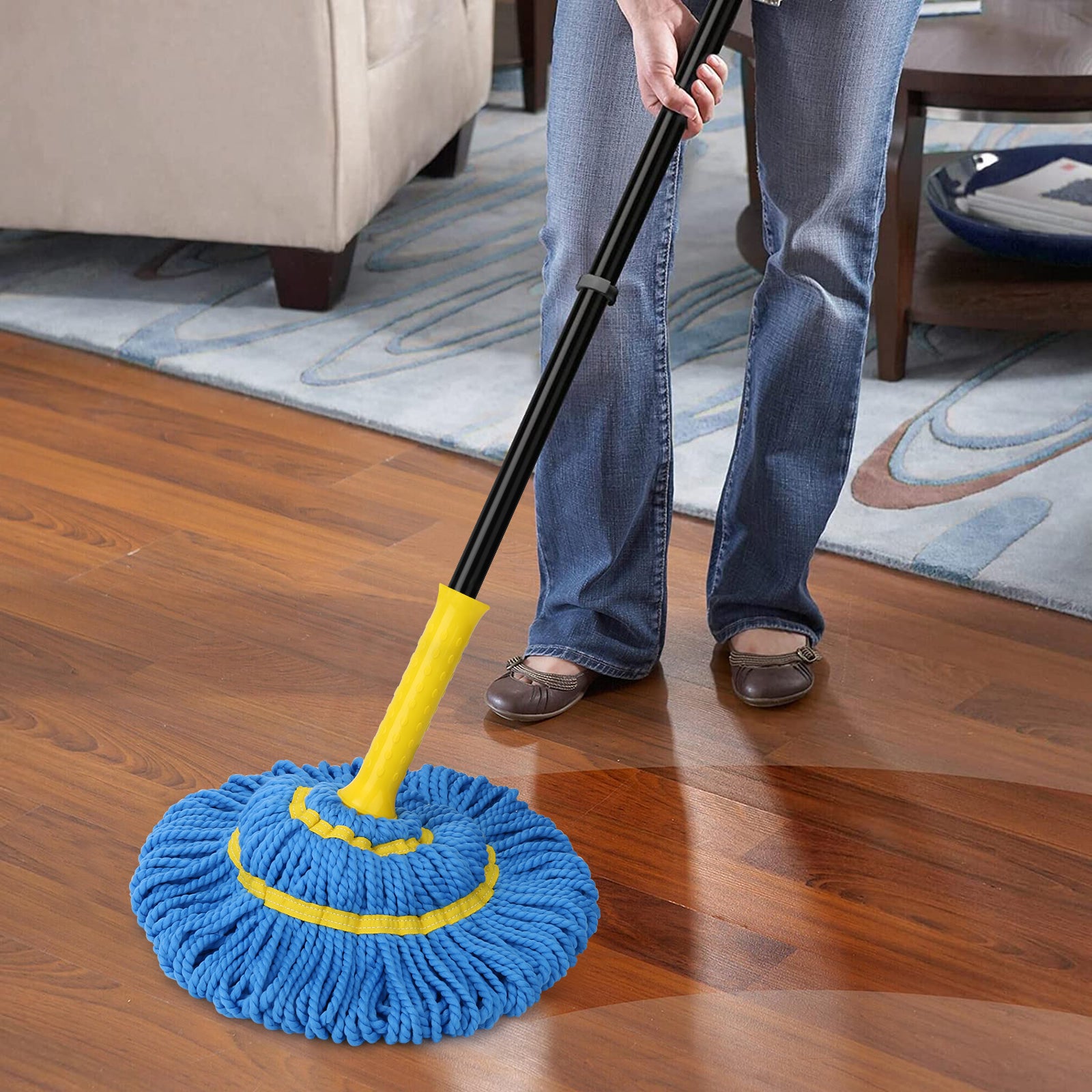 Kefanta Dust Mop for Hardwood Floors with Extendable Long Handle