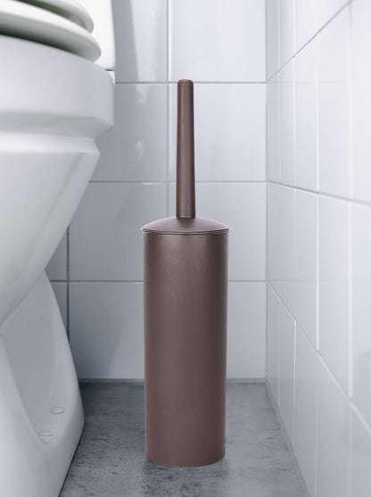 Toilet Brush,Toilet Bowl Brush and Holder Set for Bathroom Deep Cleaning,Bronze Plastic Toilet Brush Holder