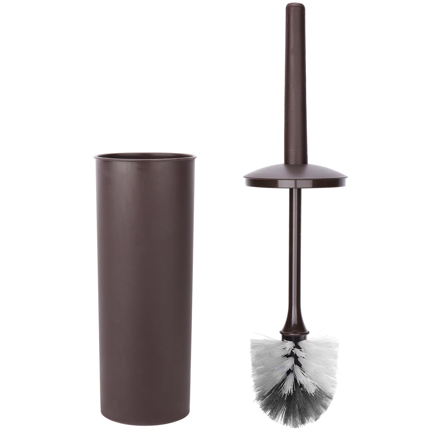 Toilet Brush,Toilet Bowl Brush and Holder Set for Bathroom Deep Cleaning,Bronze Plastic Toilet Brush Holder