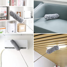 Load image into Gallery viewer, Dusters for Cleaning, Microfiber Ceiling Fan Duster, Long Duster for High Ceilings with Extension Pole, Extendable Reusable Feather Duster, Gray Visit the KeFanta Store
