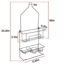 Load image into Gallery viewer, Hanging Shower Caddy over Shower Head, Bathroom Shower Organizer, Shower Storage Rack, Shampoo and Soap Holder, Bronze
