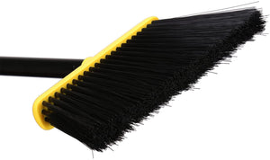 Angle Broom with Dustpan,Dust pan Snaps On Broom Handles,Broom with Attachable Dustpan