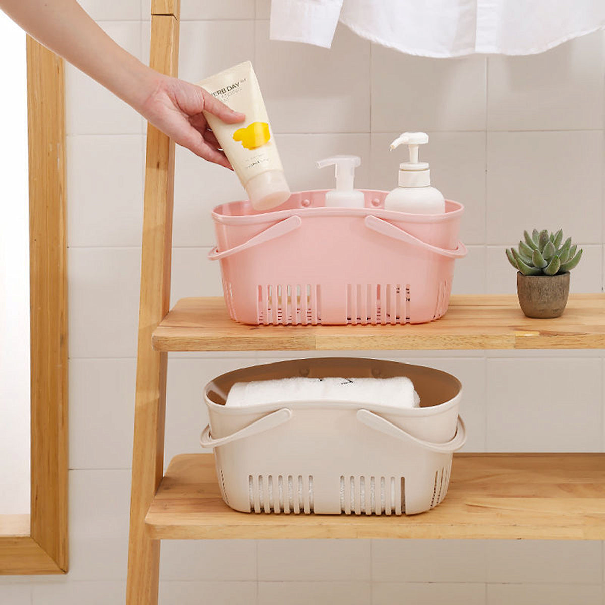 Shower Caddy Basket, Portable Shower Tote, Plastic Dorm College Shower –  KeFanta