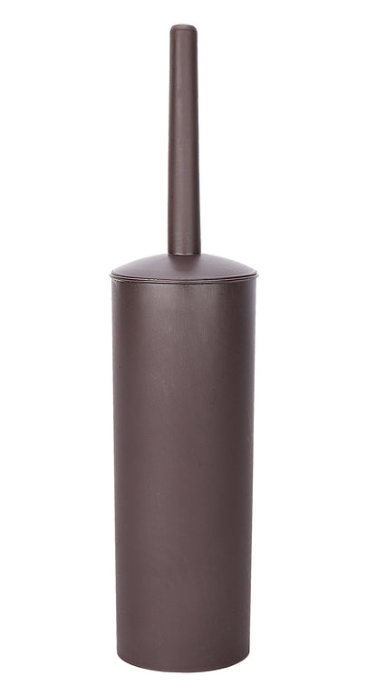 Toilet Brush,Toilet Bowl Brush and Holder Set for Bathroom Deep Cleaning,Bronze Plastic Toilet Brush Holder