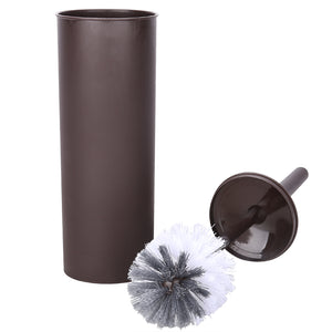 Toilet Brush,Toilet Bowl Brush and Holder Set for Bathroom Deep Cleaning,Bronze Plastic Toilet Brush Holder