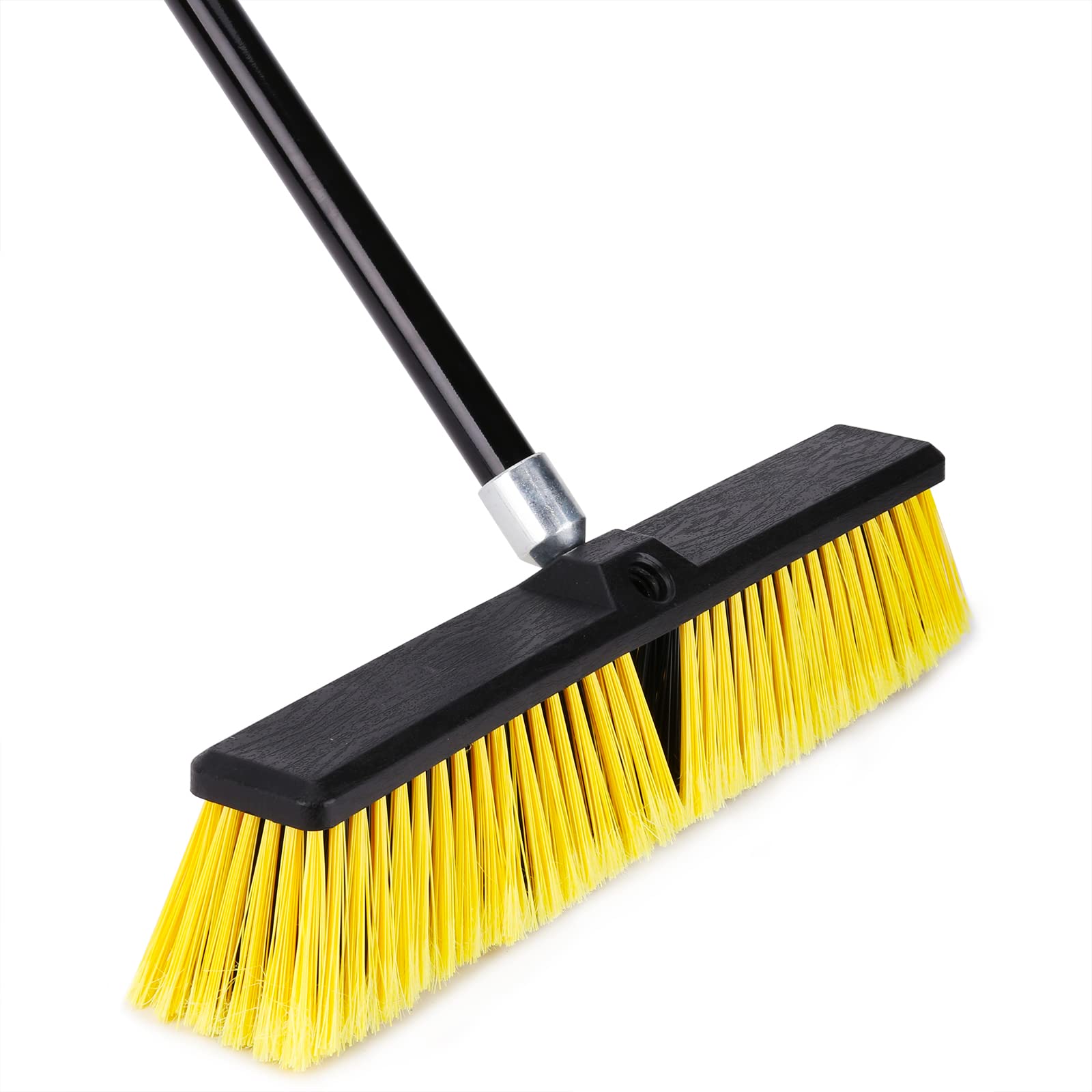 Outdoor Broom with Handle Stiff Yard Garden Hard Brush for Sweeping